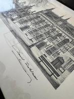 Ets “Stadhuis te Brugge” Daniel Winckelmans, Antiek en Kunst, Ophalen of Verzenden