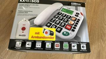 Senioren telefoon met grote toetsen en nood knop beschikbaar voor biedingen