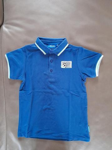 Fel blauwe polo Someone 134, Kinderen en Baby's, Kinderkleding | Maat 134, Ophalen of Verzenden, Zo goed als nieuw, Someone, Shirt of Longsleeve