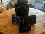Logitech Z906 5.1 speakerset, Audio, Tv en Foto, Luidsprekerboxen, Gebruikt, Complete surroundset, 120 watt of meer, Ophalen