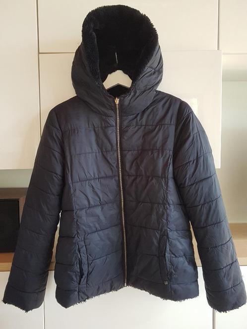 Blauwe jas 'Terre Bleue' (maat: 164), Kinderen en Baby's, Kinderkleding | Maat 164, Zo goed als nieuw, Meisje, Jas, Ophalen of Verzenden
