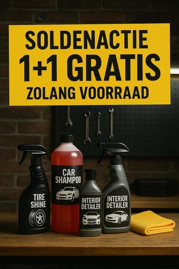 Carcleaning producten 1+1GRATIS (shampoo, in- exterieur,..) beschikbaar voor biedingen
