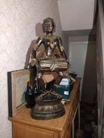 Grote antieke Indonesia bronzen 99,5 cm open open onder, Ophalen, Brons