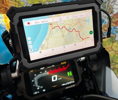 Carpe Iter V4B GPS & Tablet Android met voedingskabel., Motoren, Accessoires | Navigatiesystemen, Zo goed als nieuw, Ophalen of Verzenden