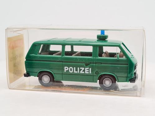 Autobus de police Volkswagen VW T3 - Wiking 1/87, Hobby & Loisirs créatifs, Voitures miniatures | 1:87, Comme neuf, Voiture, Wiking