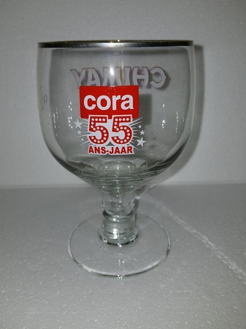 CHIMAT CORA ANS - JAAR staand glas in perfecte staat (33cl), Verzamelen, Biermerken, Nieuw, Glas of Glazen, Overige merken, Ophalen of Verzenden