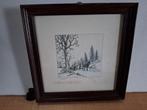 schilderij winter, Ophalen of Verzenden