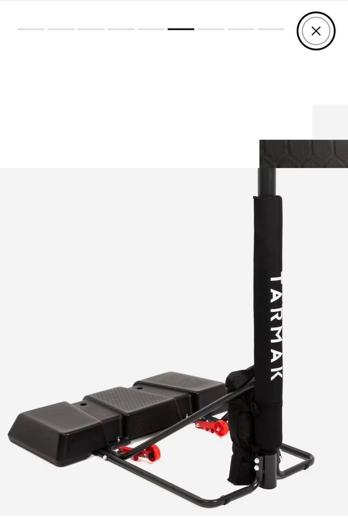 Basketbalpaal TARMAK in hoogte verstelbaar, Sports & Fitness, Basket, Utilisé, Anneau, Panneau ou Poteau, Enlèvement