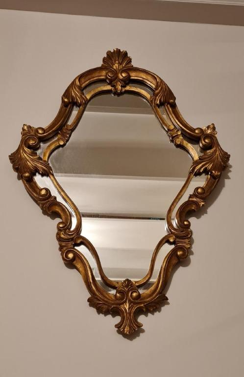 Acanthus sprookjes spiegel mid 20ste E, Antiek en Kunst, Antiek | Spiegels, 50 tot 100 cm, Minder dan 100 cm, Overige vormen, Ophalen
