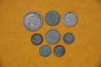 8 oude ZILVEREN munten van NEDERLAND, Verzenden, Setje, Zilver