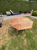 Teak tuintafel, Tuin en Terras, Ophalen, Zo goed als nieuw, Vierkant, Hout