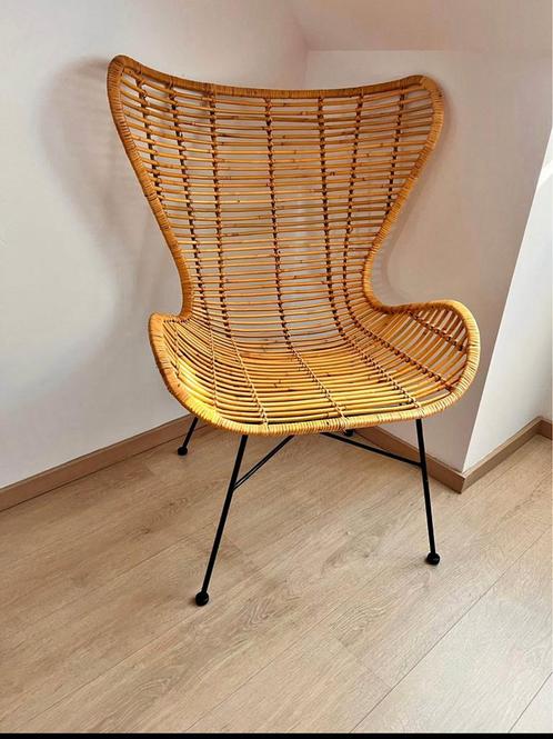 Mooie rotan stoel, Huis en Inrichting, Stoelen, Zo goed als nieuw, Eén, Hout, Bruin, Ophalen