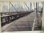 Brooklyn Bridge New York - fotodoek, Huis en Inrichting, Woonaccessoires | Lijsten, Ophalen, Overige materialen, 125 cm of meer