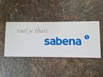 Sabena voel je thuis reclame bord, Verzamelen, Merken en Reclamevoorwerpen, Ophalen of Verzenden, Zo goed als nieuw