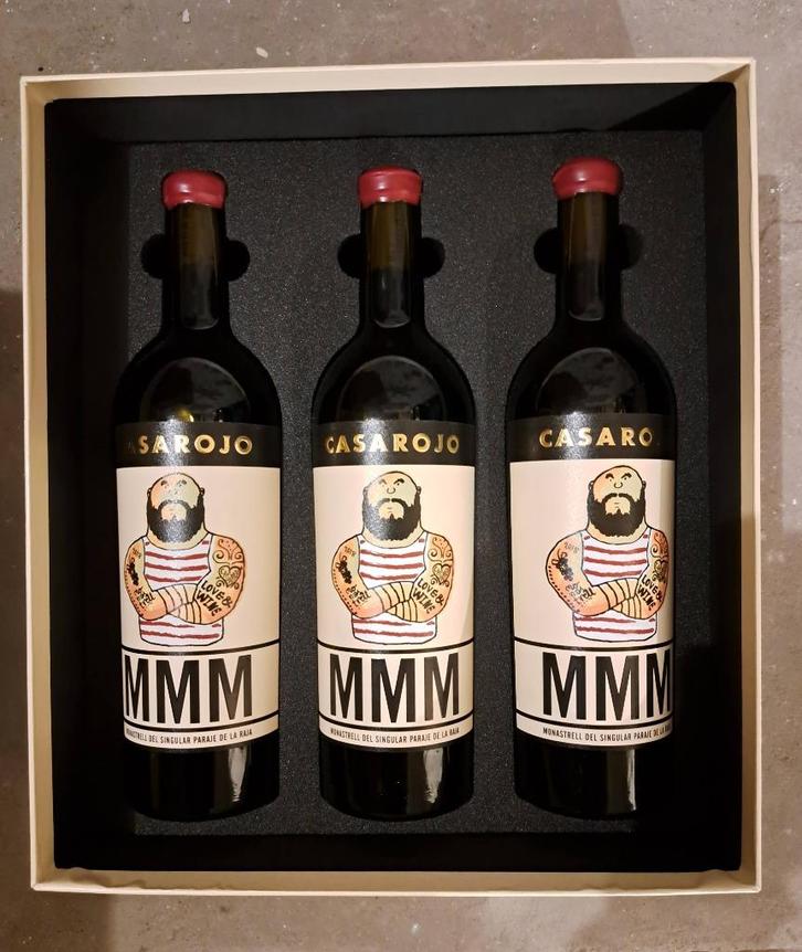 3 x CasaRojo MMM 2018 in geschenkverpakking (G&G: 94/100), Verzamelen, Wijnen, Nieuw, Rode wijn, Spanje, Vol, Ophalen of Verzenden