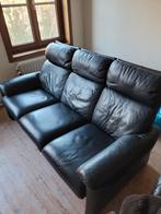 Lederen zetels 3 + 1-zit met relax functie, Ophalen, Leer