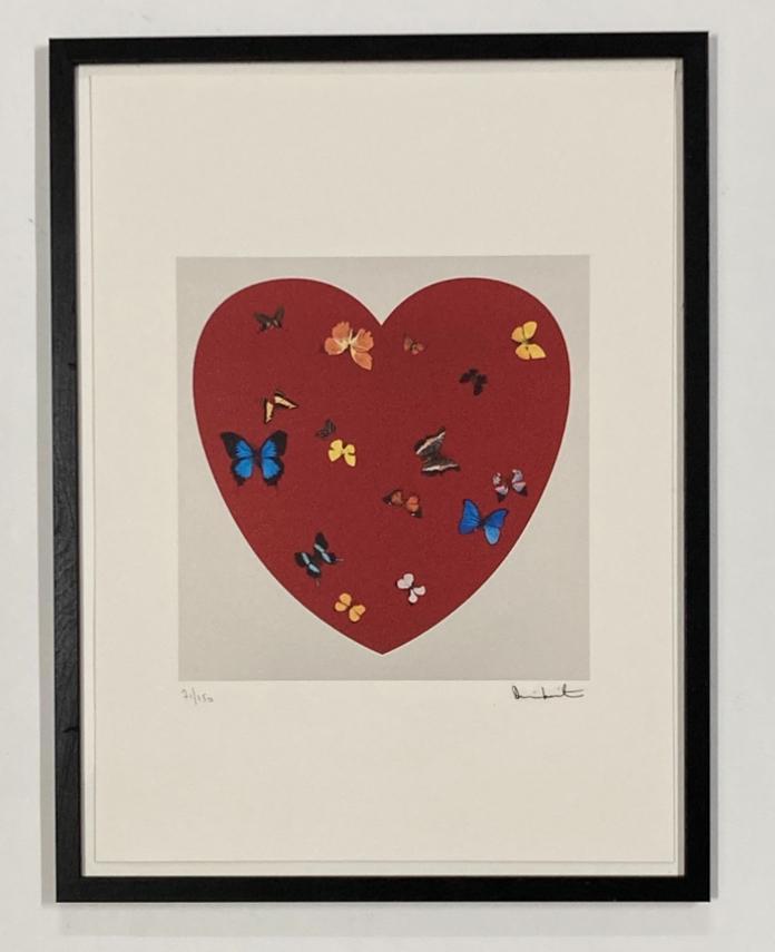 Gedrukt naar Damien Hirst. Beperkte oplage, Antiek en Kunst, Kunst | Litho's en Zeefdrukken, Ophalen of Verzenden