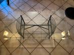 Salontafel - modern met glazen tafelblad, Ophalen of Verzenden, Zo goed als nieuw