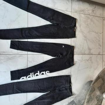 3 modèles, jeans' legging noir, extensible, Adidas taille 36 beschikbaar voor biedingen