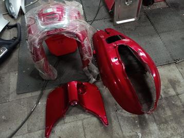Retro scooter kappen nieuw bordeauxrood  beschikbaar voor biedingen