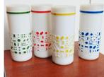 Vintage voorraadpot in melkglas, stukprijs, Antiek en Kunst, Ophalen of Verzenden