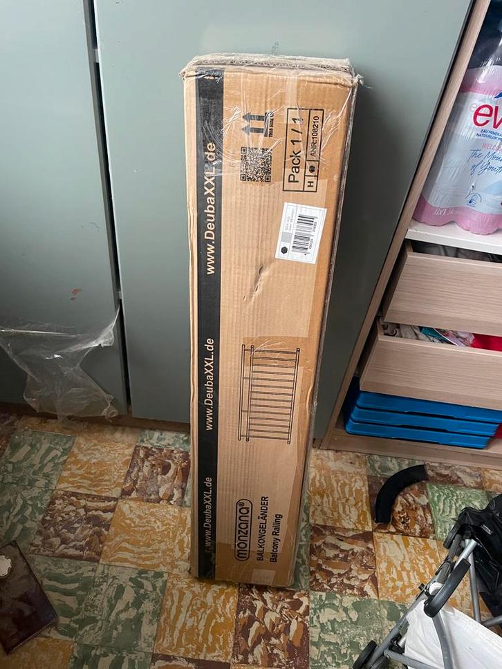 Balkonrailing nieuw in verpakking, Huis en Inrichting, Woonaccessoires | Kamerschermen, Nieuw, Ophalen of Verzenden