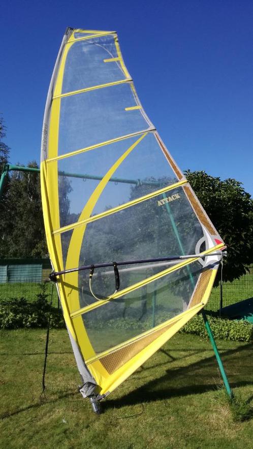Windsurf zeil 7.3, Watersport en Boten, Windsurfen, Zo goed als nieuw, Zeil, Met draagtas, 7 m² of meer, Ophalen