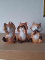 Leuke vossen beeldjes Horen,zien en zwijgen, Ophalen