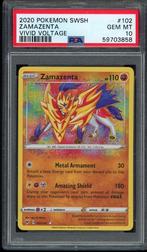 Zamazenta [Amazing Rare] PSA 10 - 102/185 Vivid Voltage 2020, Losse kaart, Zo goed als nieuw, Verzenden