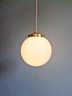Art Deco hanglamp in witte opaline, jaren 1920-30, Ophalen of Verzenden