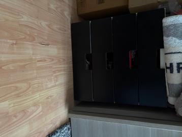 Zwart kastje met schuiven, Huis en Inrichting, Ophalen, Zo goed als nieuw, Overige materialen