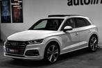 Audi Q5 55 TFSI e quattro 3x S-Line. Luchtv, Pano, ACC, Memo, Auto's, Audi, Automaat, Zwart, Wit, Bedrijf