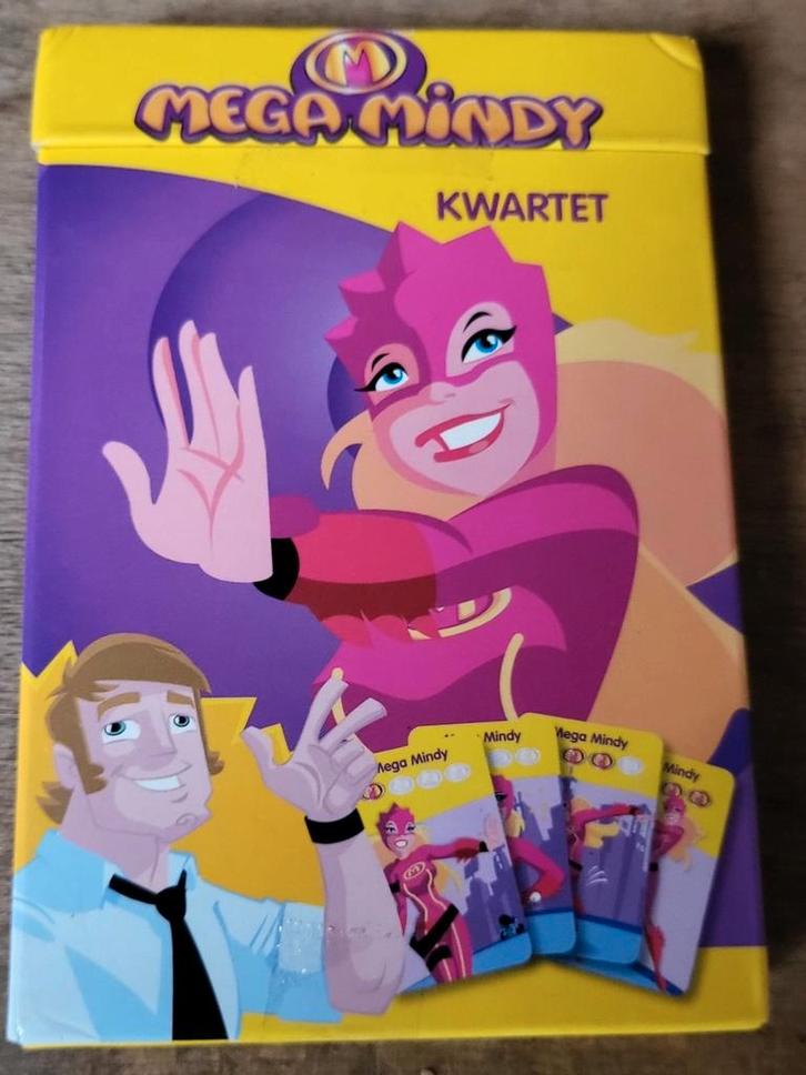 Mega Mindy kwartetspel, Verzamelen, Speelkaarten, Jokers en Kwartetten, Zo goed als nieuw, Speelkaart(en), Ophalen of Verzenden