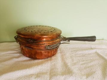 antieke koperen bedwarmer rond 1800 beschikbaar voor biedingen