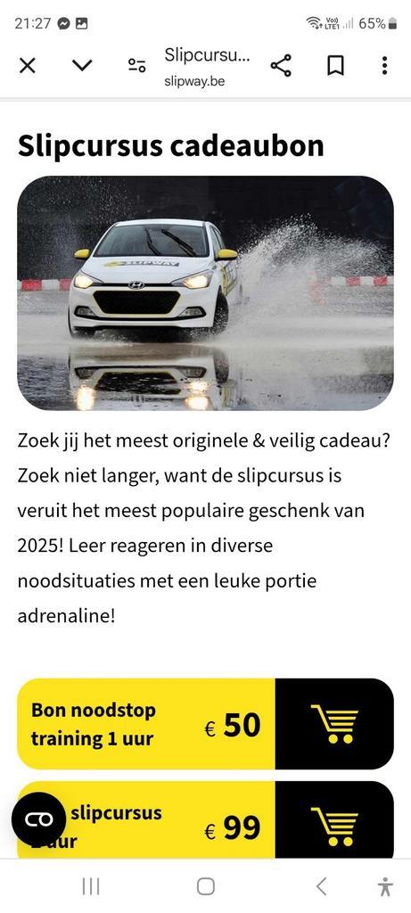Bon kado slipcursus twv 99eur! Bieden., Tickets en Kaartjes, Kortingen en Cadeaubonnen