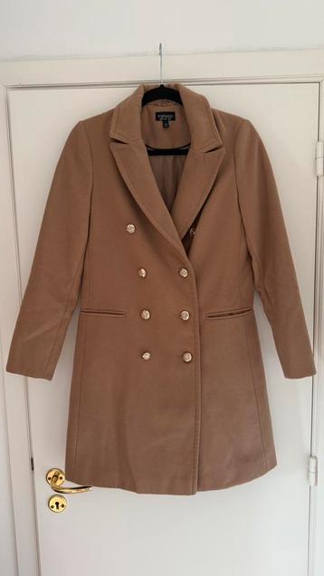 Camel jas van Topshop - maat 38 valt als small-xs beschikbaar voor biedingen