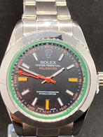ROL Milgauss black dial, Handtassen en Accessoires, Horloges | Antiek, Overige merken, Staal, Met bandje, Verzenden
