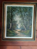 olieverf schilderij naam moeilijk leesbaar, Antiek en Kunst, Ophalen