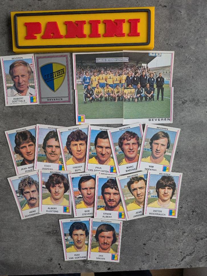 PANINI FOOTBALL 80 BEVEREN SK 20 STICKERS 1980, Hobby en Vrije tijd, Stickers en Plaatjes, Zo goed als nieuw, Verzenden