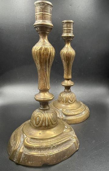 Chandeliers anciens en bronze, XIXe siècle, Enlèvement ou Envoi, Cuivre ou Bronze