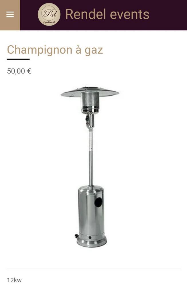 Chauffage extérieur a louer, Tuin en Terras, Terrasverwarmers, Zo goed als nieuw, Ophalen of Verzenden