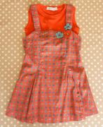 Oranje tuniek kleedje + topje Gymp, maat 3 jaar, Kinderen en Baby's, Kinderkleding | Maat 104, Meisje, Gymp, Ophalen of Verzenden