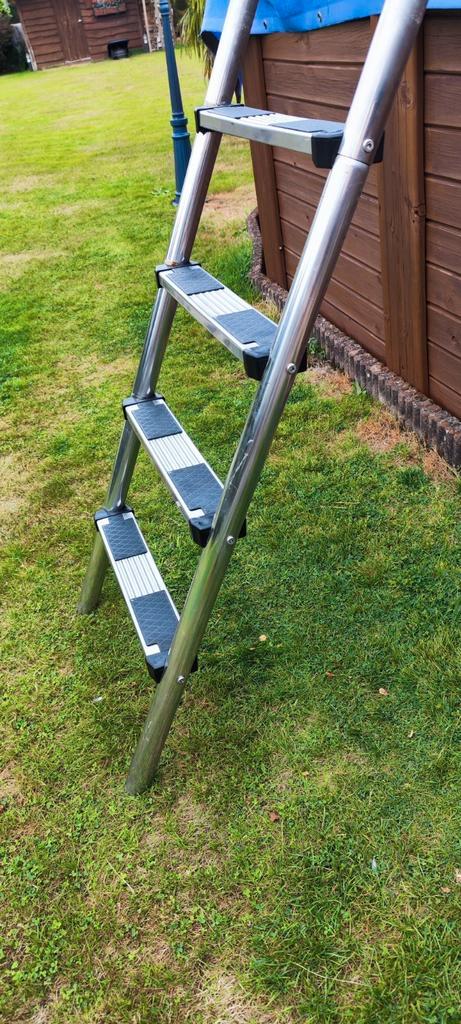Traptreden van roestvrij staal voor het zwembad., Tuin en Terras, Zwembaden, Nieuw, Opzetzwembad, Minder dan 80 cm, Minder dan 200 cm