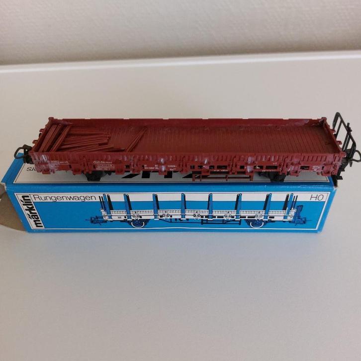 4694 MARKLIN HO - RUNGENWAGEN/WAGON A RANCHERS MAERKLIN (A21, Hobby en Vrije tijd, Modeltreinen | H0, Nieuw, Wagon, Wisselstroom