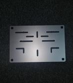 Porte plaque moto - Aluminium gris, Ophalen of Verzenden, Zo goed als nieuw