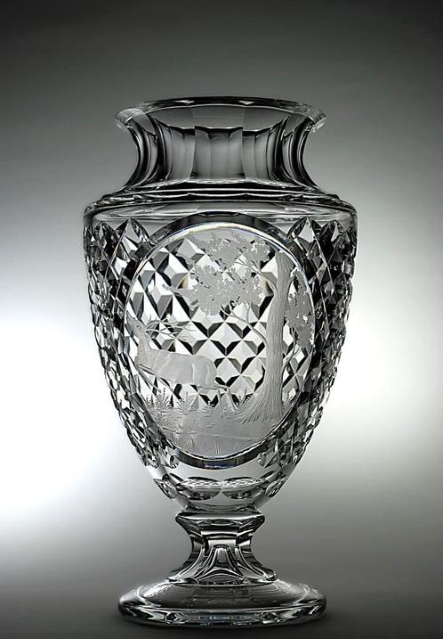 Val Saint Lambert - Vase Jupiter - VSL - Val St Lambert, Antiek en Kunst, Antiek | Glaswerk en Kristal, Ophalen of Verzenden