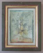RENE CARCAN / MARIALAECK / KLEURETS + RELIEF / 26x21cm / KAD, Ophalen of Verzenden