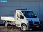 Peugeot Boxer 140PK Open Laadbak Euro6 Airco Cruise Pickup P, Auto's, Bestelwagens en Lichte vracht, Voorwielaandrijving, Gebruikt