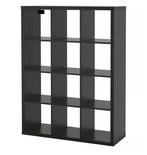 Ikea kallax 3x4 zwartbruin - 112 x 147 cm, Ophalen, Gebruikt