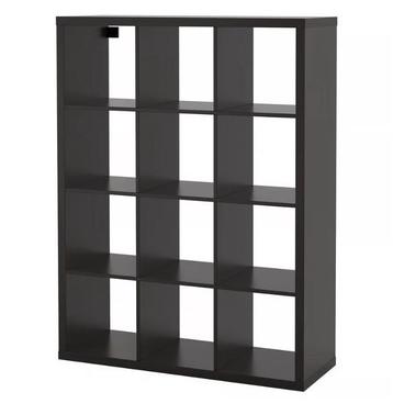 Ikea Kallax 3x4 brun noir - 112 x 147 cm, Enlèvement, Utilisé